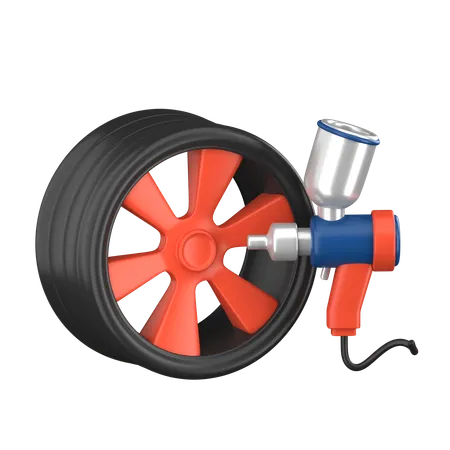 Rim Paint  3D Icon