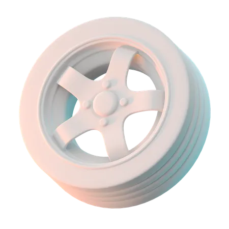 Rims Tire  3D Icon