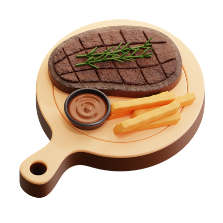 Rindersteak  3D Icon