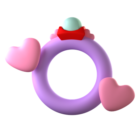 반지  3D Icon