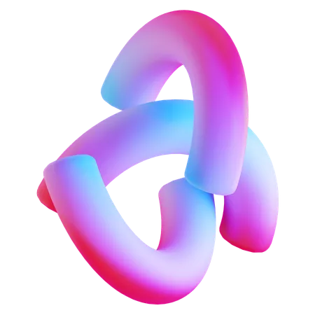 Ring Abstract Gradient Shape  3D Icon