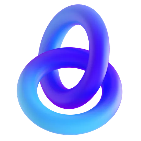 Ring Abstract Gradient Shape  3D Icon