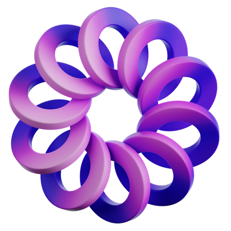 Ring Abstract Shape  3D Icon