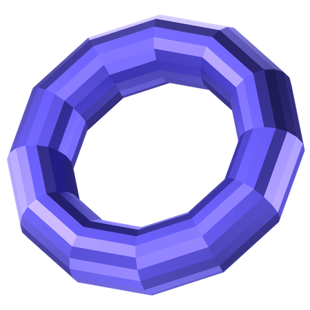 Ring Abstract Shape  3D Icon