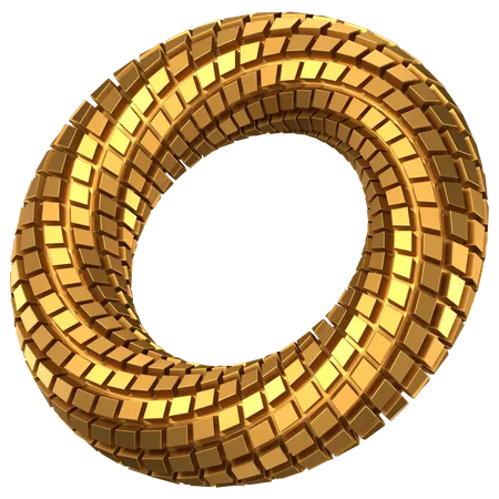 Ring Abstract Shape  3D Icon