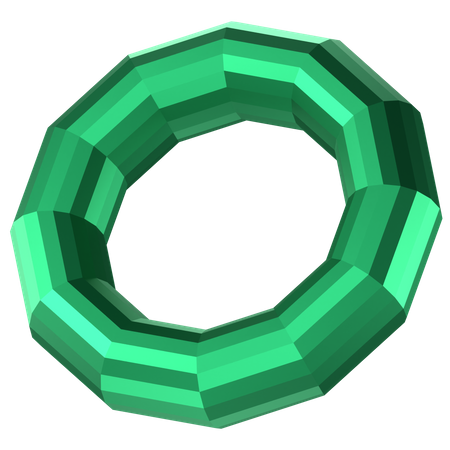 Ring Abstract Shape  3D Icon