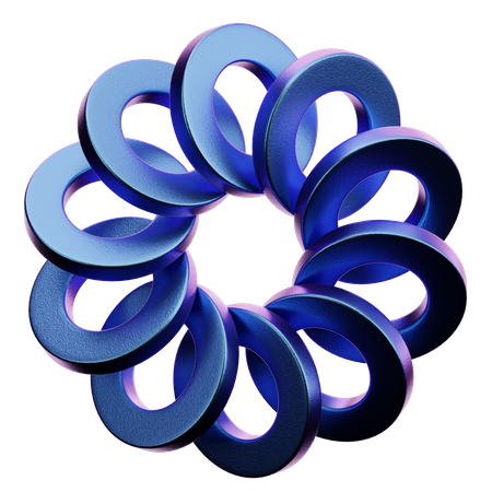 Ring Abstract Shape  3D Icon