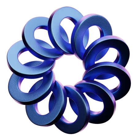 Ring Abstract Shape  3D Icon