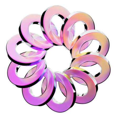 Ring Abstract Shape  3D Icon