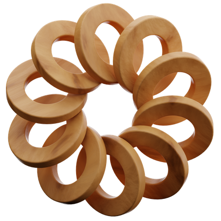 Ring Abstract Shape  3D Icon