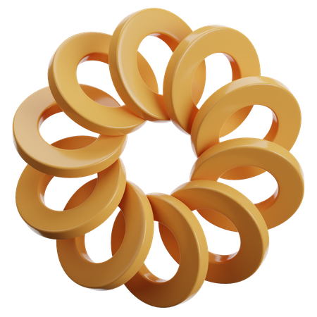 Ring Abstract Shape  3D Icon