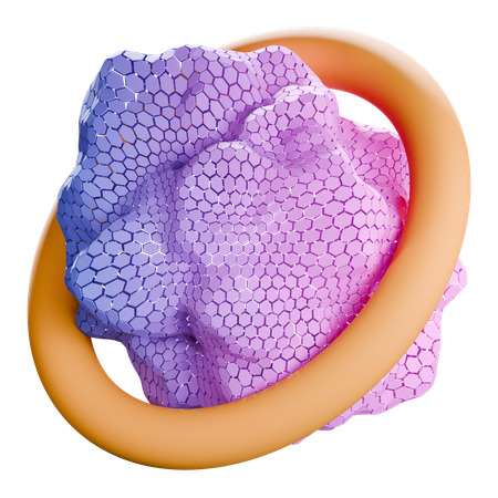 Ring abstract shape  3D Icon