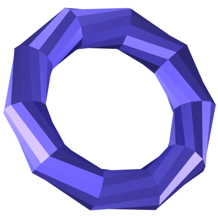 Ring Abstract Shape  3D Icon