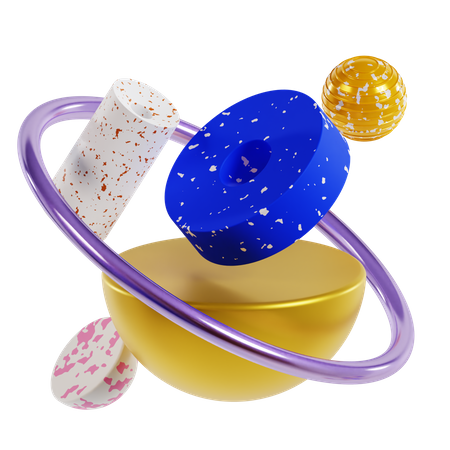 Ring Abstract Shapes  3D Icon