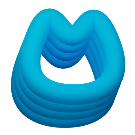 Ring abstrakte Form  3D Icon