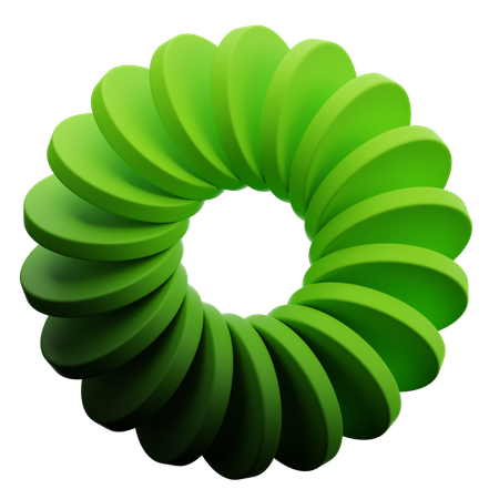 Ring abstrakte Form 3D Icon