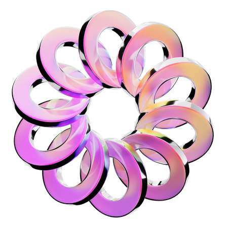 Ring abstrakte Form  3D Icon