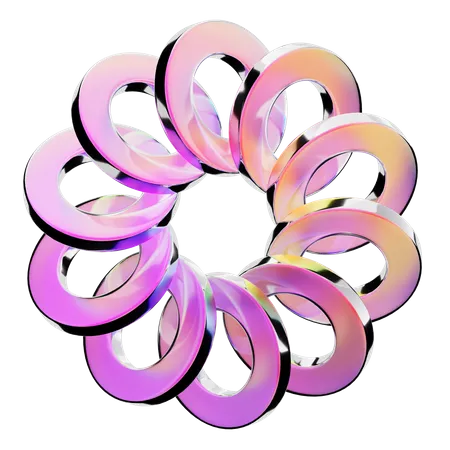 Ring abstrakte Form  3D Icon