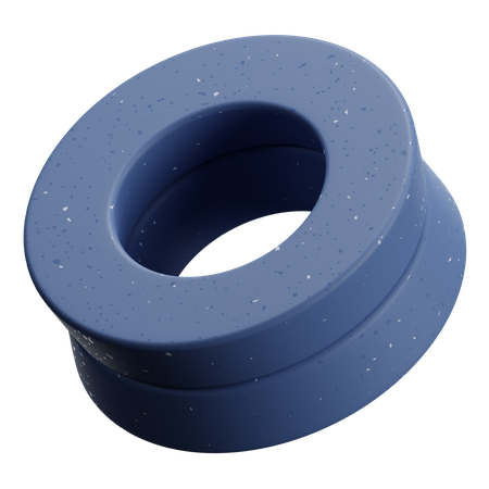 Ring abstrakte Form  3D Icon