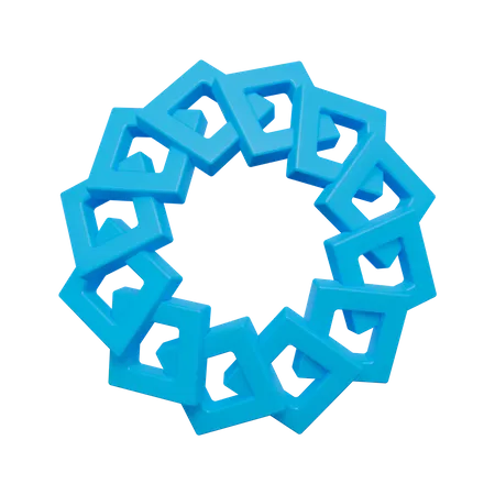 Ring abstrakte Form  3D Icon