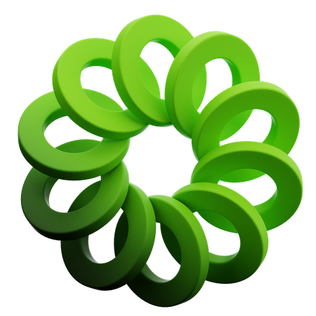 Ring abstrakte Form  3D Icon