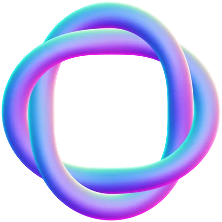 Ring abstrakte Form  3D Icon