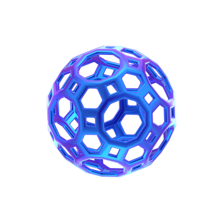 Ring Ball Abstract Shape  3D Icon