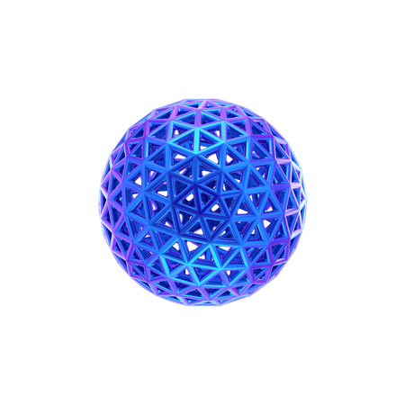 Ring Ball Abstract Shape  3D Icon