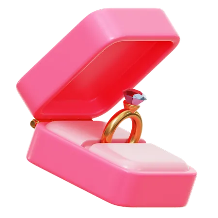 Ring Box  3D Icon