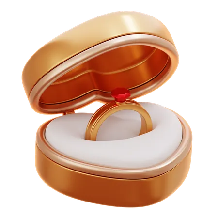 Ring Box  3D Icon