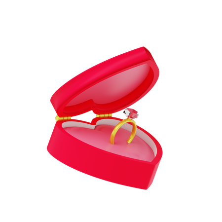 Ring Box  3D Icon