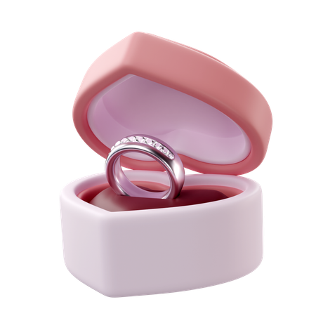 Ring Box  3D Icon