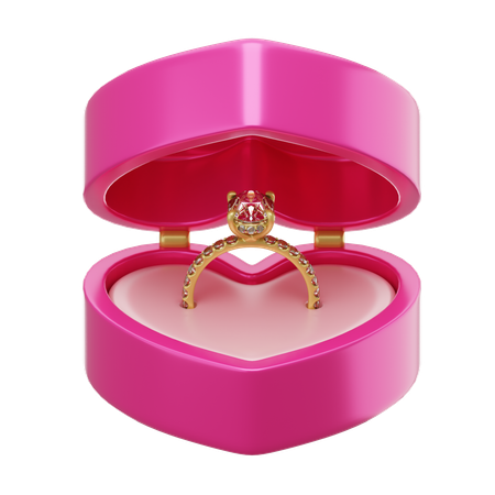 Ring Box  3D Icon