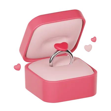 Ring Box  3D Icon