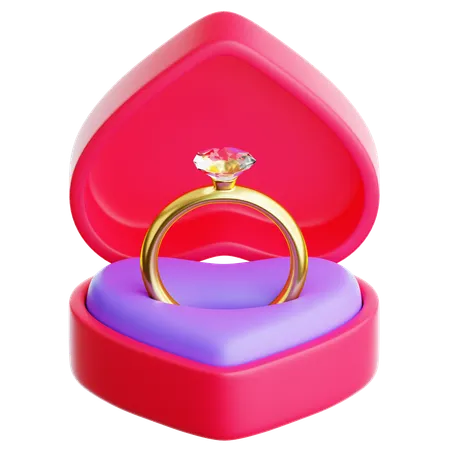 Ring Box  3D Icon