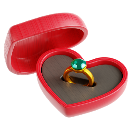 Ring Box  3D Icon