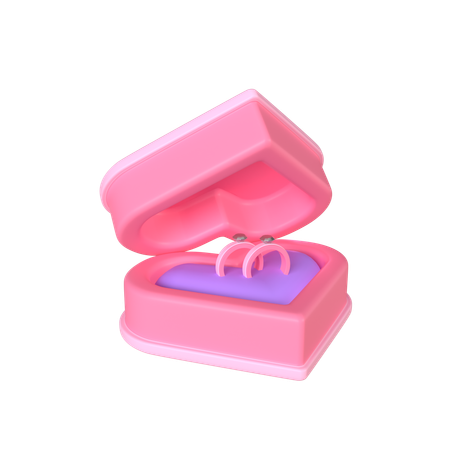 Ring Box  3D Icon