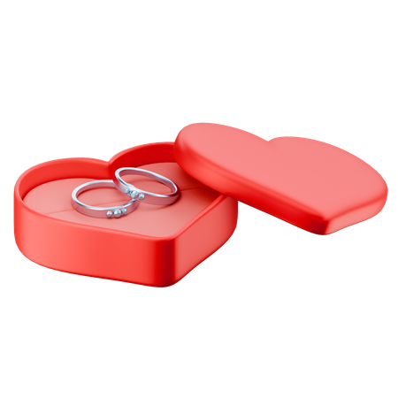 Ring Box  3D Icon