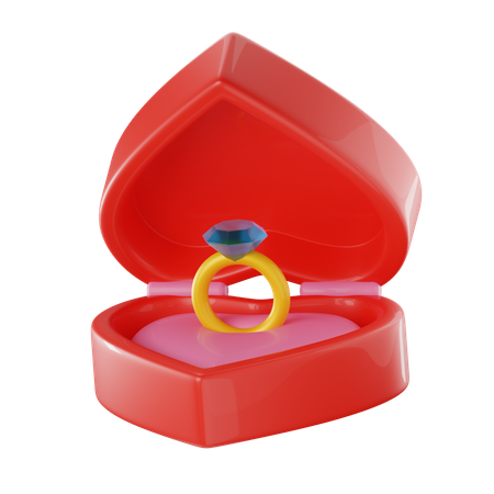 Ring Box  3D Icon