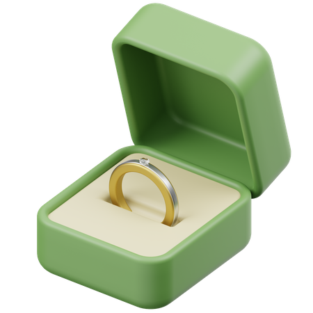 Ring Box  3D Icon