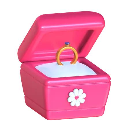 Ring Box  3D Icon