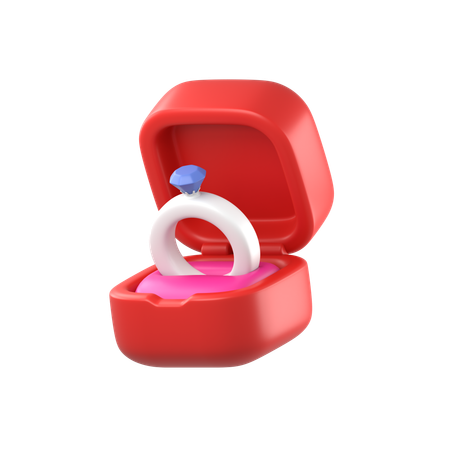 Ring Box  3D Icon