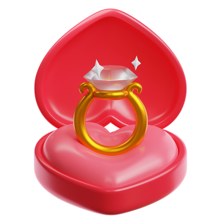 Ring Box  3D Icon