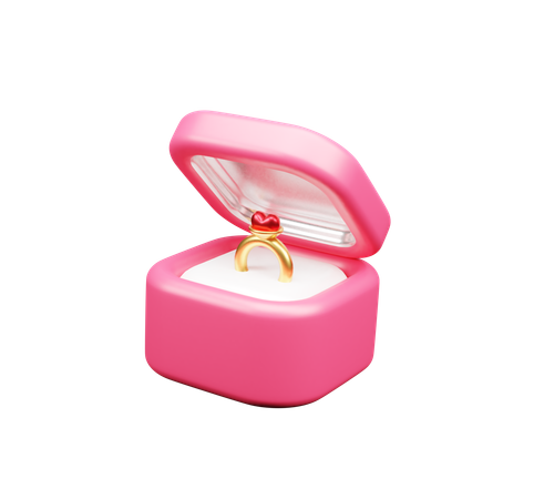 Ring Box  3D Icon