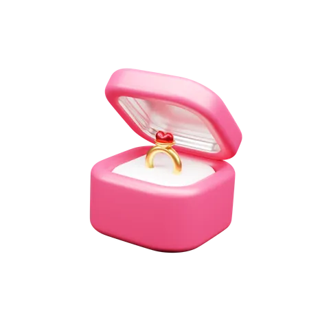 Ring Box  3D Icon