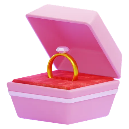 Ring Box  3D Icon