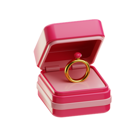 Ring Box  3D Icon