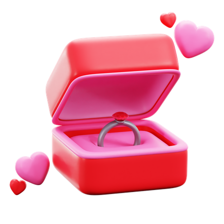 Ring Box  3D Icon