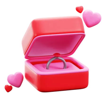 Ring Box  3D Icon