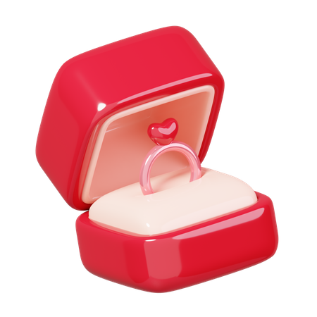 Ring Box  3D Icon